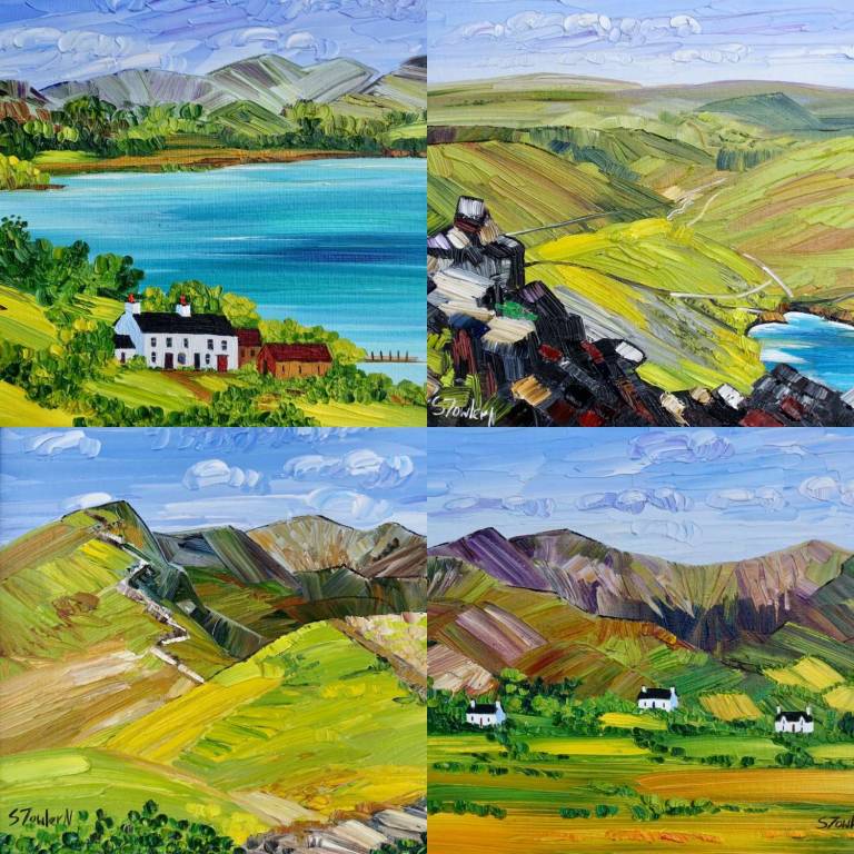 4 x GREETINGS CARDS OF THE LAKE DISTRICT - Sheila Fowler