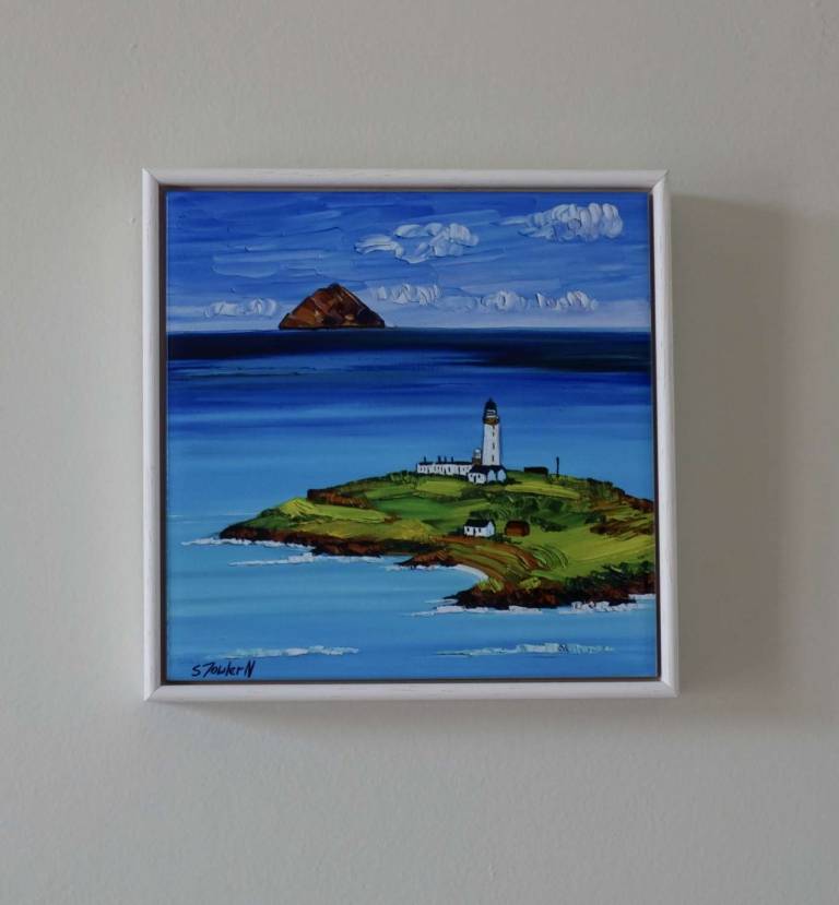 Ailsa Craig and Pladda Lighthouse  - Isle of Arran - Sheila Fowler