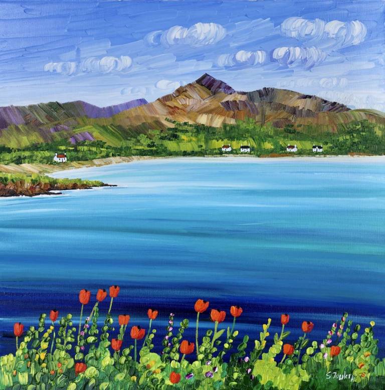 Summer Poppies Brodick Bay SOLD - Sheila Fowler