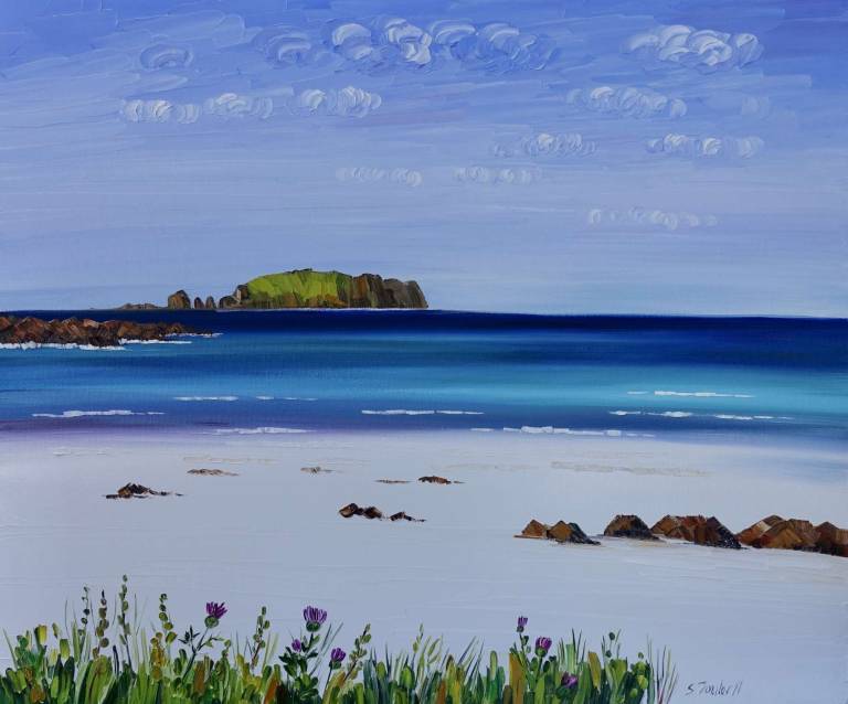 Wild Thistles Bosta Beach Lewis SOLD - Sheila Fowler