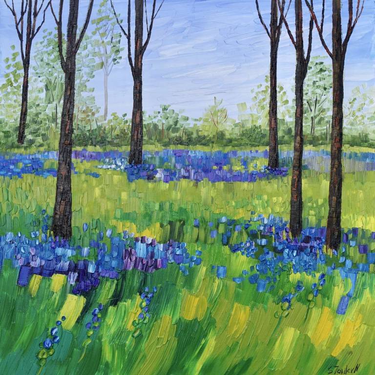 Early Bluebells SOLD - Sheila Fowler