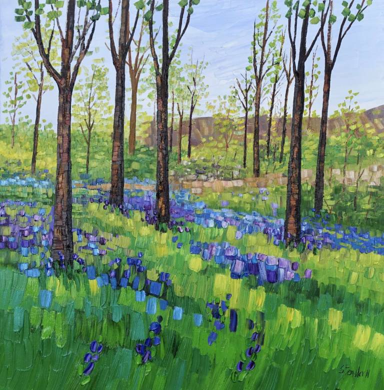 Woodland Bluebells SOLD - Sheila Fowler