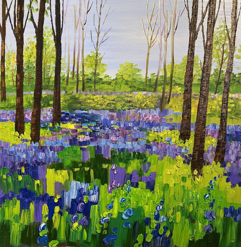 Woodland Bluebells SOLD - Sheila Fowler
