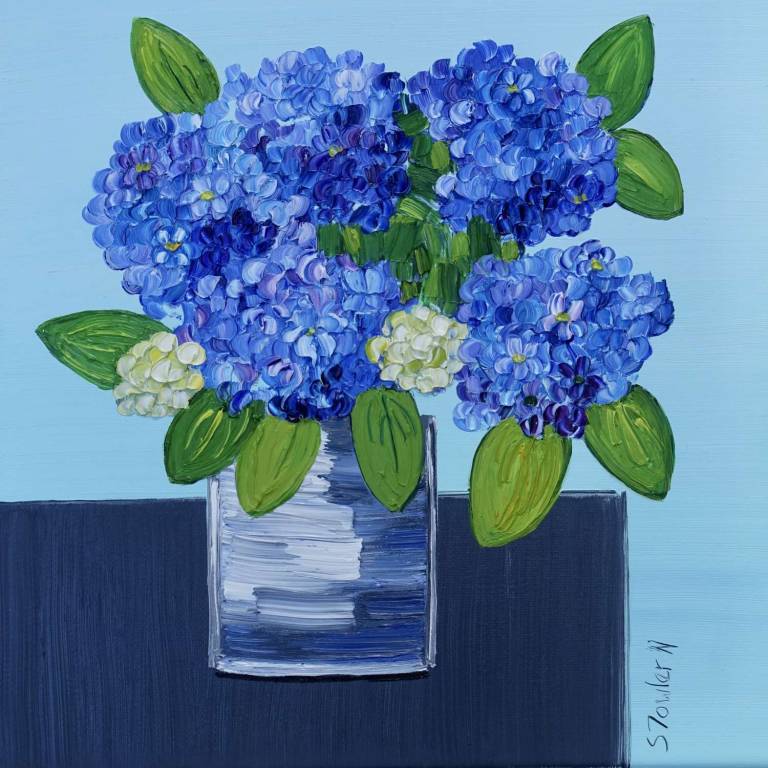 Blue Hydrangeas - Sheila Fowler