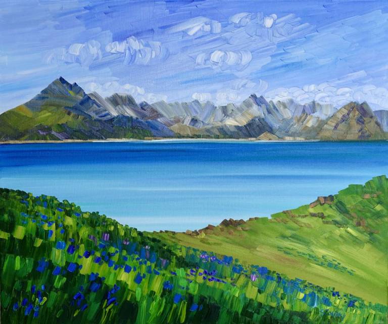 Wild Heather and Black Cuillins, Skye - Sheila Fowler