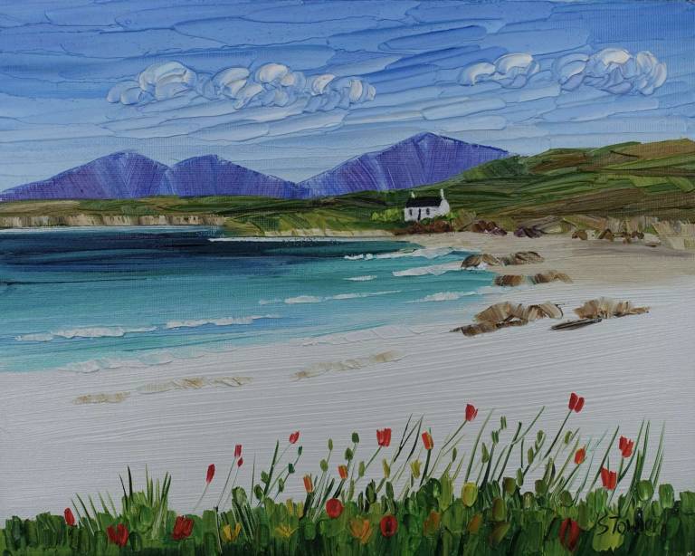 Summer Cottage and Wildflowers Harris SOLD - Sheila Fowler