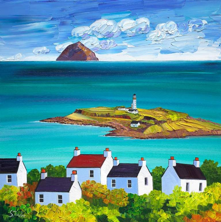 Ailsa Craig from Arran  ART PRINT 25 x 25cm - Sheila Fowler