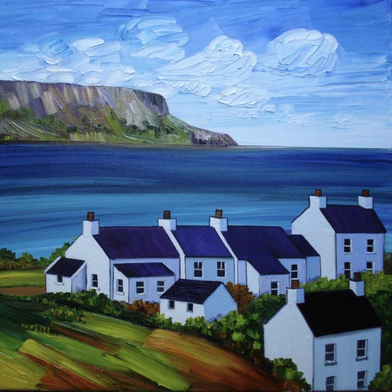 Shoreline Cottages Stein Skye (ART PRINT OF SKYE - click for detail) - Sheila Fowler