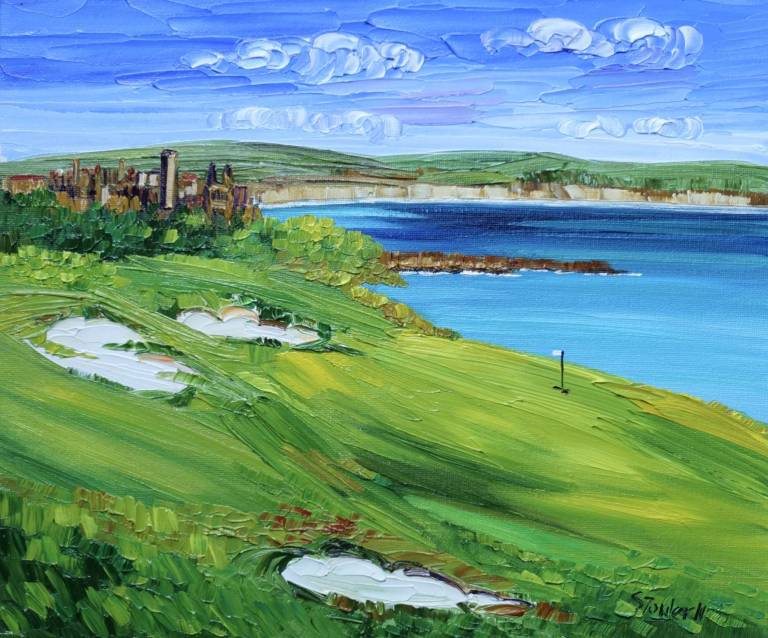 St Andrews Castle Course 30 x 25cm - Sheila Fowler