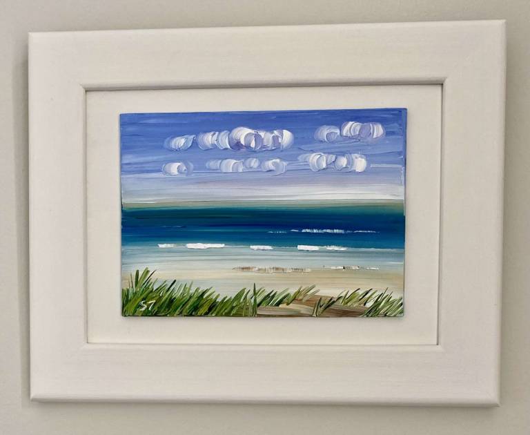 Summer Clouds West Sands St Andrews  SOLD - Sheila Fowler