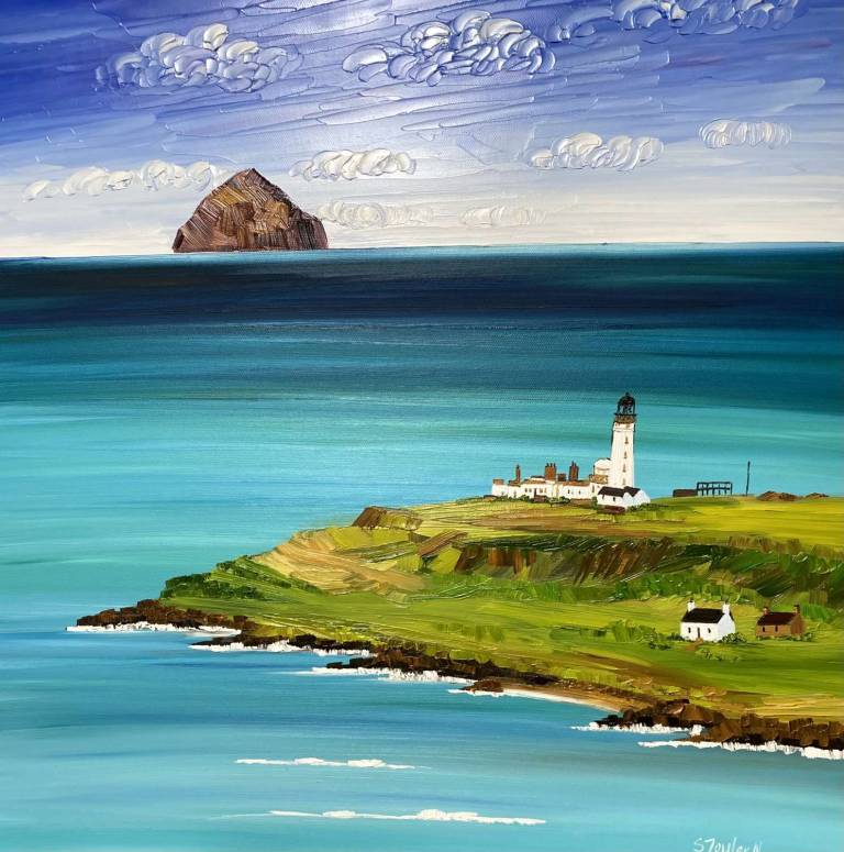 Ailsa Craig and Pladda Lighthouse - Sheila Fowler