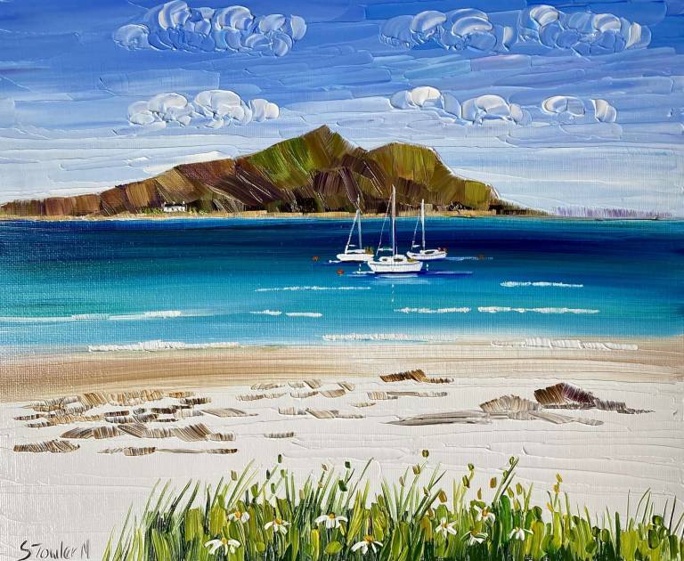 Three Boats Holy Isle Arran SOLD - Sheila Fowler