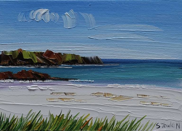 Beach Rocks Borve Harris  SOLD - Sheila Fowler