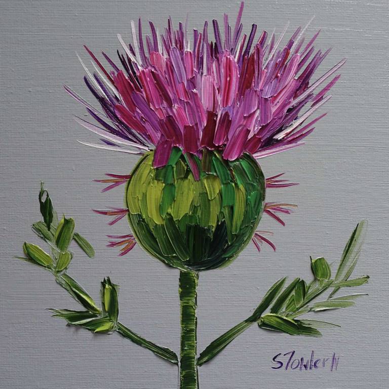 Scottish Thistle SOLD - Sheila Fowler