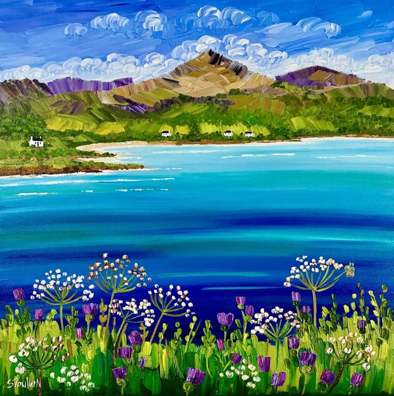 Thistles and Cow Parsley Brodick Bay SOLD - Sheila Fowler