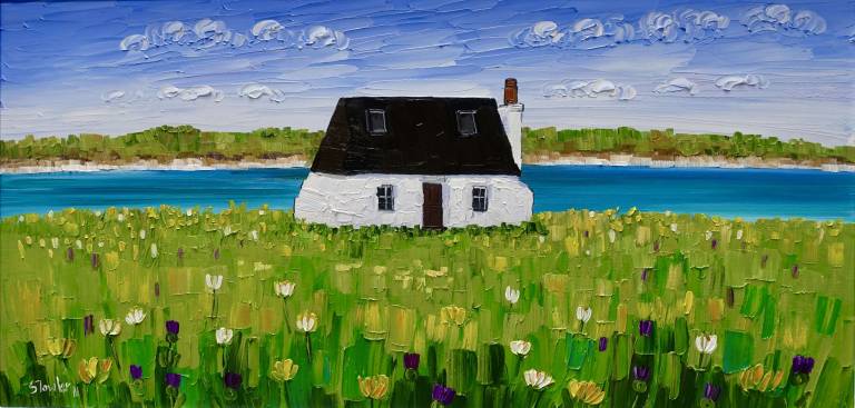 Cottage and Machair Tiree - Sheila Fowler