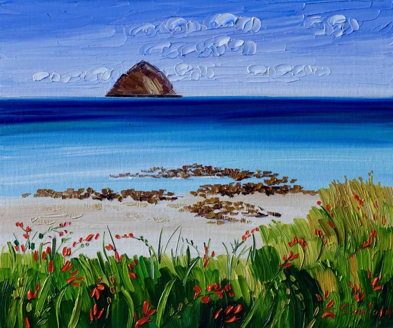 Ailsa Craig from Kildonan Beach SOLD - Sheila Fowler