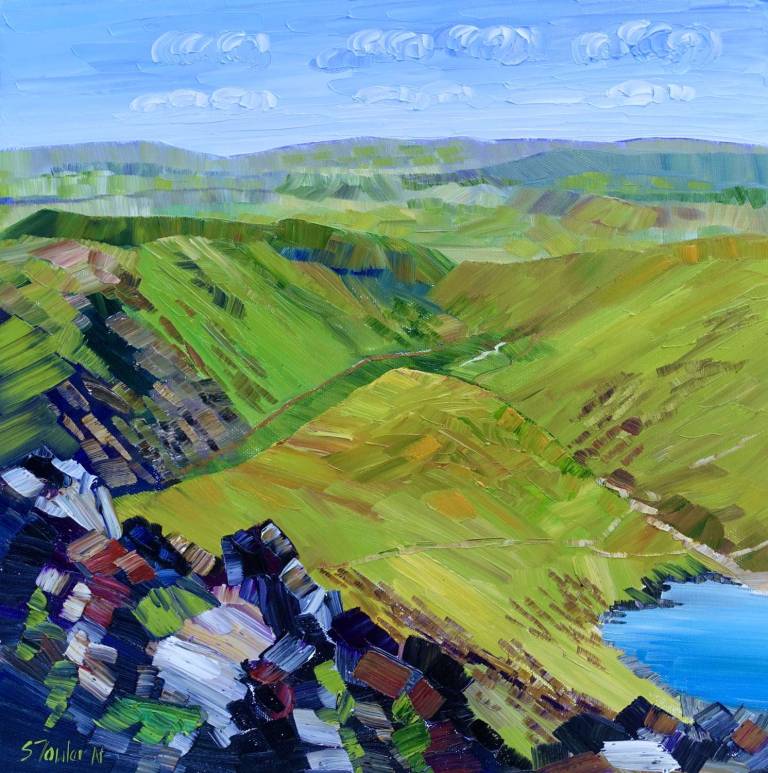 Blencathra Sharp Edge (30 x 30cm) Lake District Art Print - Sheila Fowler
