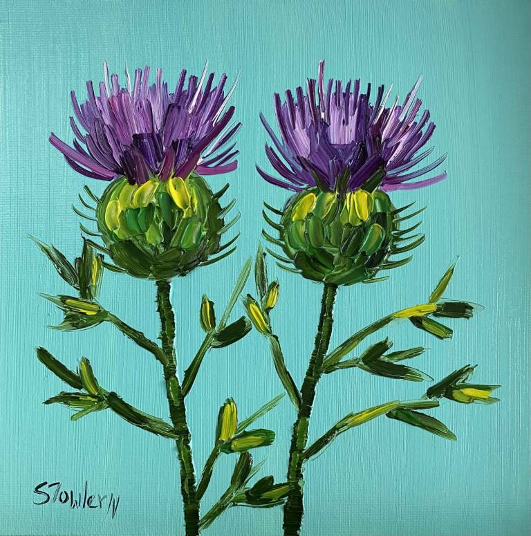 Two Thistles SOLD - Sheila Fowler