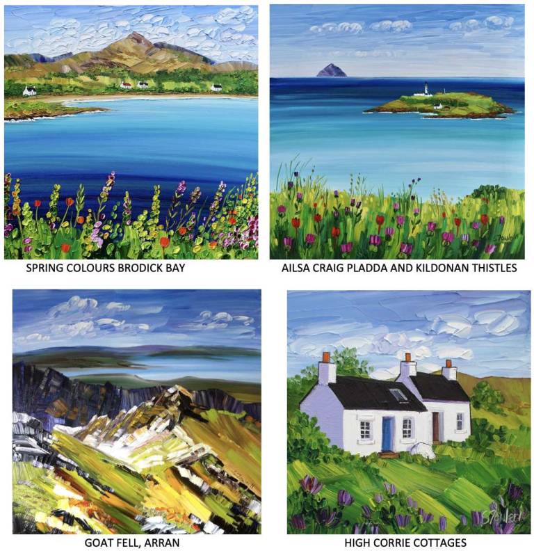 4 GREETINGS CARDS - ISLE OF ARRAN - Sheila Fowler