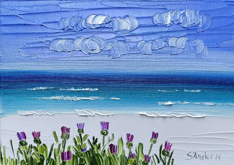 Thistles and Summer Clouds SOLD - Sheila Fowler