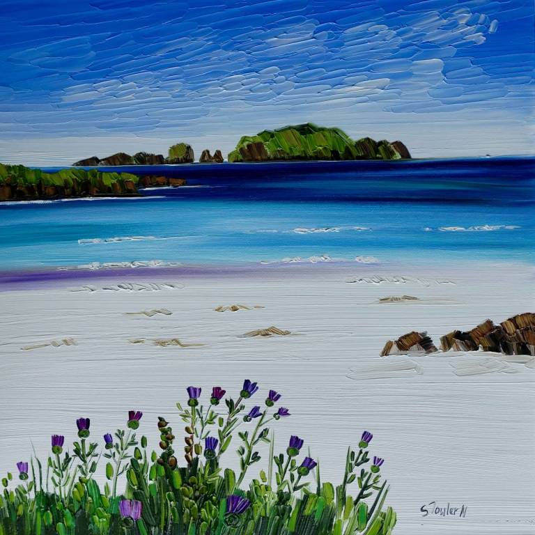 Thistles Bosta Beach Lewis  SOLD - Sheila Fowler