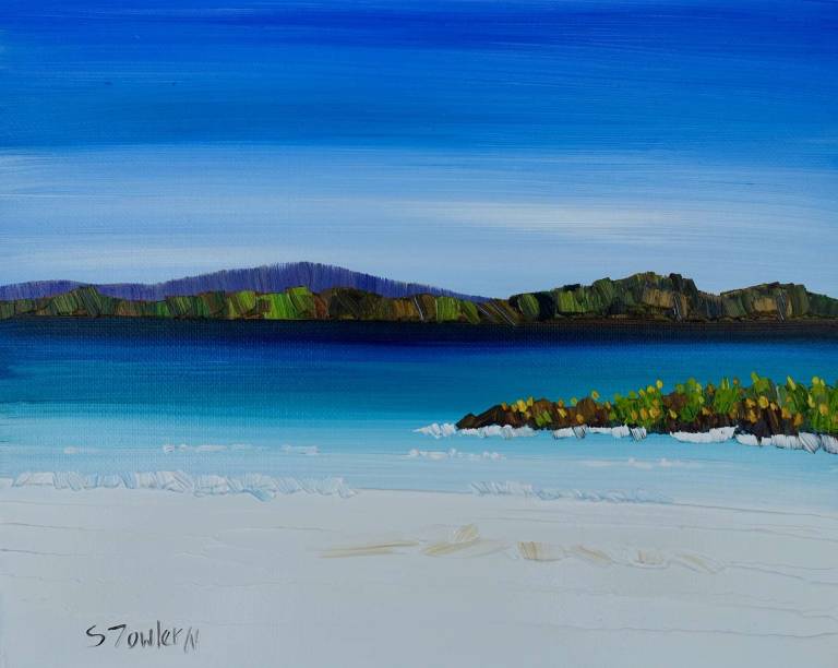 Blue Sky and White Sand Iona (click for detail) - Sheila Fowler