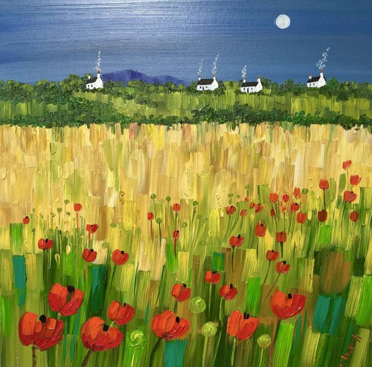 Moonlit Poppies - Sheila Fowler