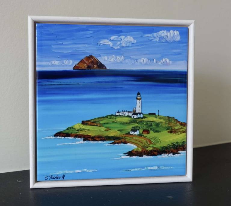 Ailsa Craig and Pladda Lighthouse  - Isle of Arran AVAILABLE - Sheila Fowler