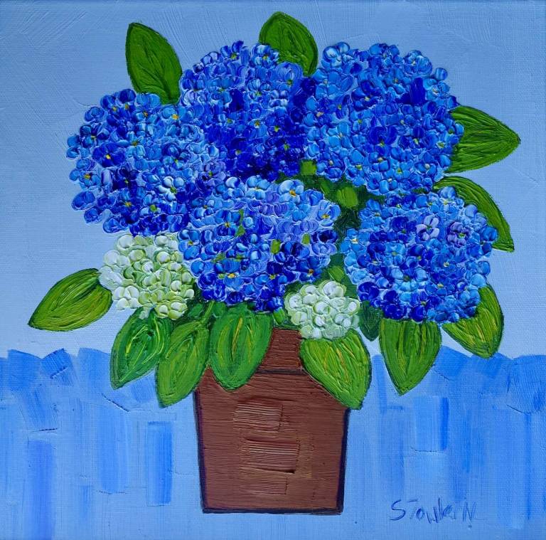 Blue Hydrangeas - Sheila Fowler