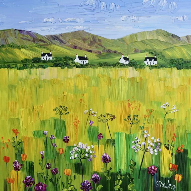 Cottages and Cow Parsley Skye (ART PRINT OF SKYE - click for detail) (copy) - Sheila Fowler