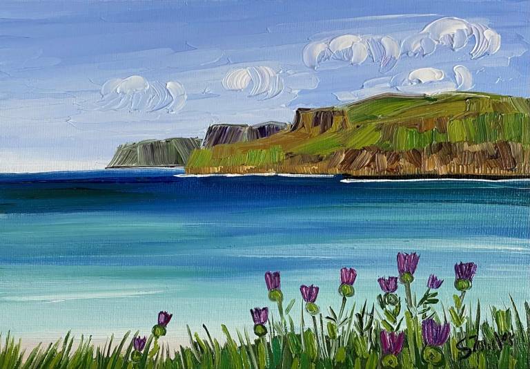 Thistles Calgary Bay, Mull - Sheila Fowler
