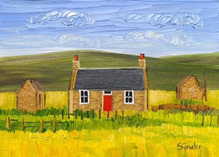 Orkney Cottage ( click to view stages) - Sheila Fowler