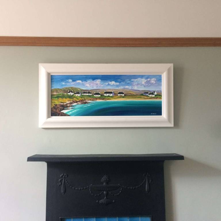 Coastal Cottages Tiree (80 x 30cm) - Sheila Fowler