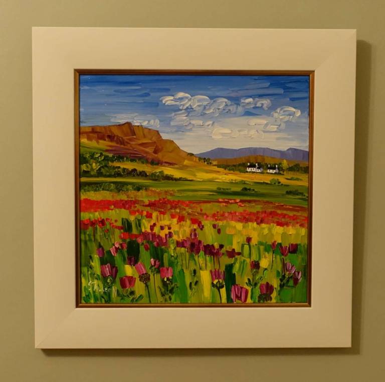 Wildflowers Perthshire (40 x 40cm) SOLD - Sheila Fowler