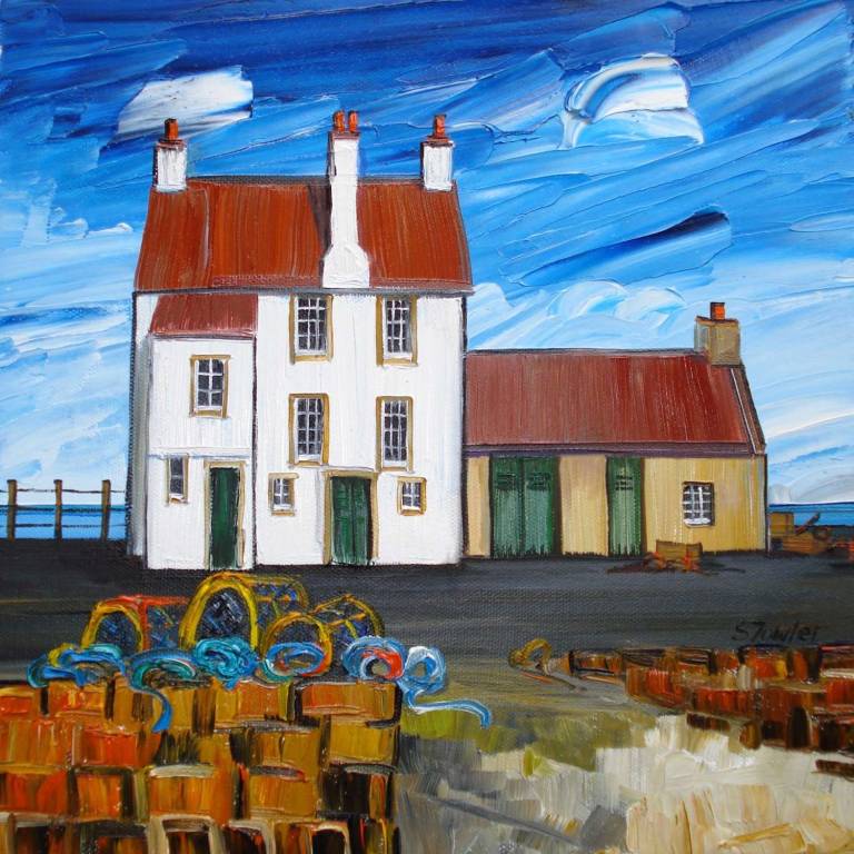 4 X GREETINGS CARDS OF ST ANDREWS AND EAST NEUK £10 - Sheila Fowler