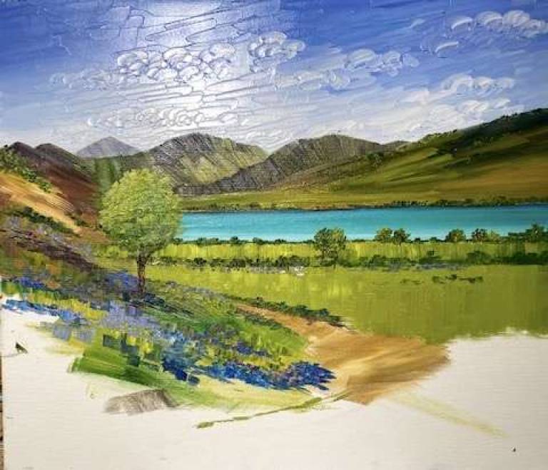 Rannerdale Bluebells COMMISSION EXAMPLE (click to see more info) - Sheila Fowler