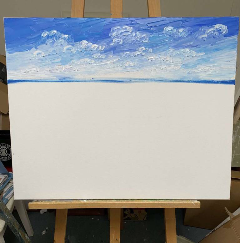 Seascape Commission (Click to see commission stages) - Sheila Fowler