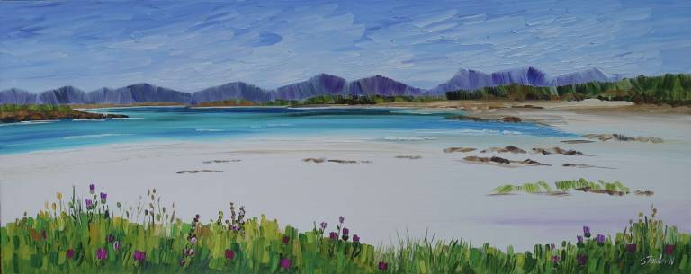 White Sands and Machair Harris 80 x 30cm - Sheila Fowler