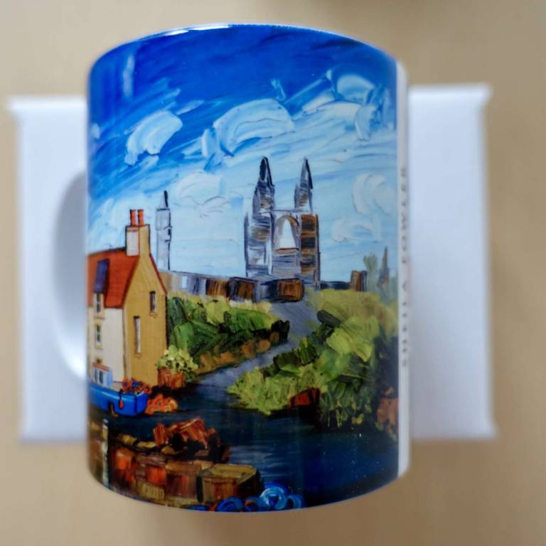 Blue Boat St Andrews Mug - Sheila Fowler