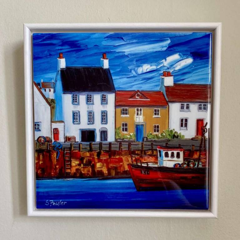 Red Boat Crail Harbour - Sheila Fowler