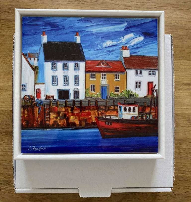 Red Boat Crail Harbour - Sheila Fowler