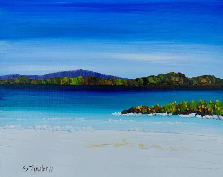 Blue Sky and White Sand Iona - Sheila Fowler