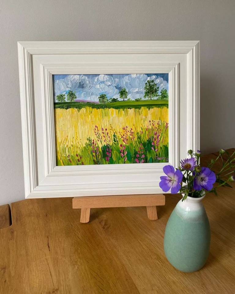 Wheat Field and Hedgerow - Sheila Fowler