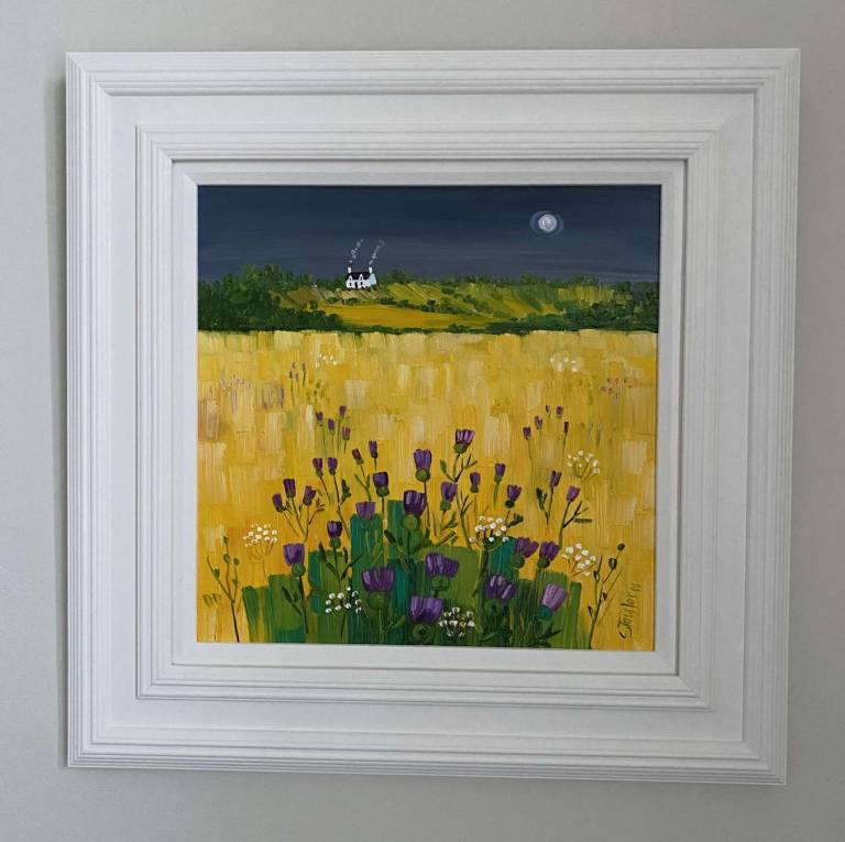 Moonlit Thistles  SOLD - Sheila Fowler