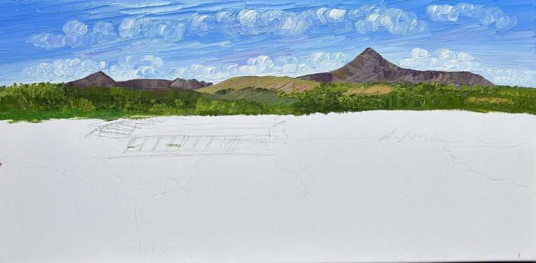 Fisherman's Walk Brodick (click to see commission stages) - Sheila Fowler
