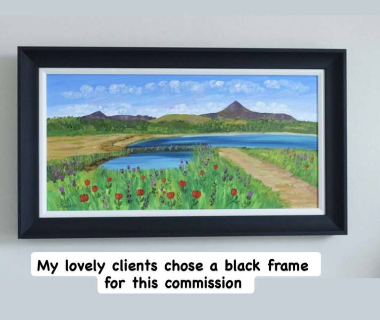 Fisherman's Walk Brodick (click to see commission stages) - Sheila Fowler