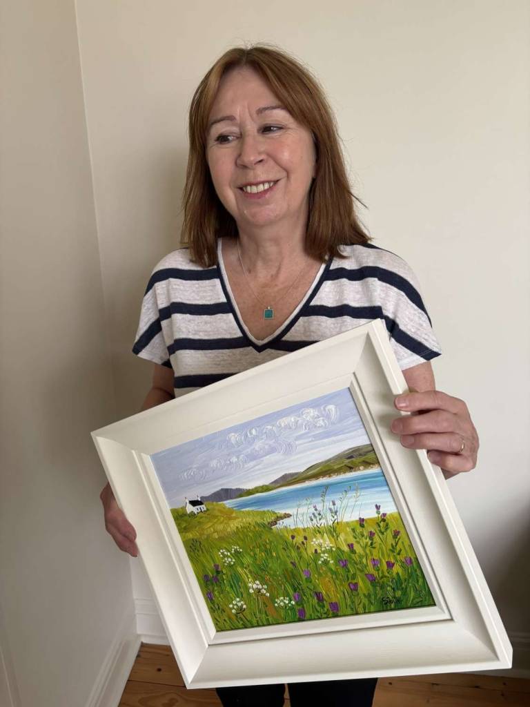 Cottage and Wildflowers Harris - Sheila Fowler
