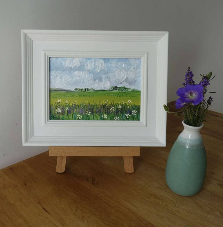Hedgerow and Summer Clouds - Sheila Fowler
