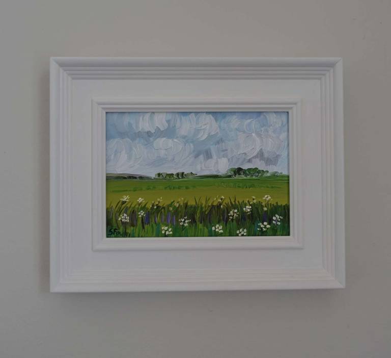 Hedgerow and Summer Clouds - Sheila Fowler